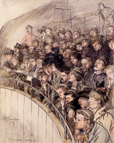 Die Götter, Die Vaudeville-Galerie, 1899 von Hugh Thomson